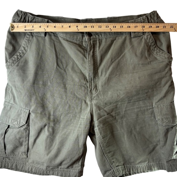 Carhartt Mens Work Cargo Shorts Khaki Size 42 Cotton Relaxed Fit Pockets - Picture 6 of 11
